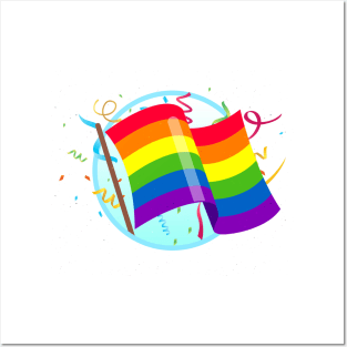 LGBTQ Flag Posters and Art